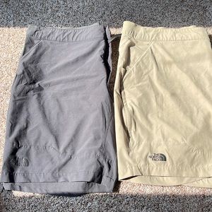 The North Face stretch waist shorts (2 pair)